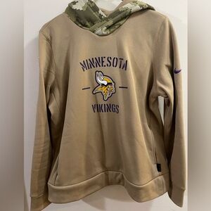 Men's Minnesota Vikings Nike Salute to Service Sideline Therma Pullover Hoodie
